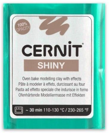 Cernit Shiny Parıldıyan Polimer Kil 56gr 600 Green