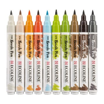 Talens Ecoline Brush Pen 10lu Mimari