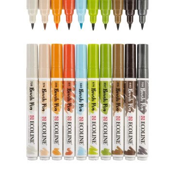Talens Ecoline Brush Pen 10lu Mimari