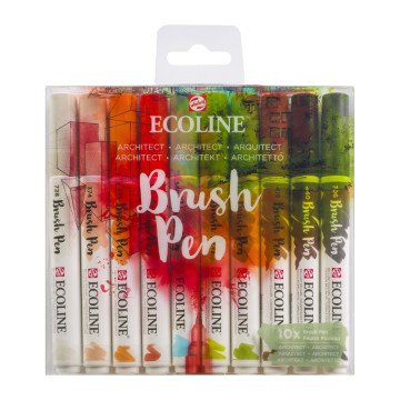 Talens Ecoline Brush Pen 10lu Mimari