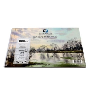 Alex Schoeller Sulu Boya Defteri 200gr A4 15yp Spirall
