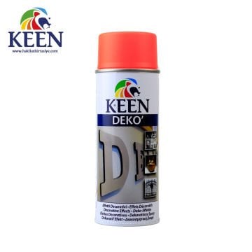 Keen Akrilik Sprey Boya 400ml Deko Fluorescent Red