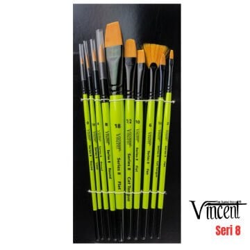 Vincent Fırça Seti 10lu S8