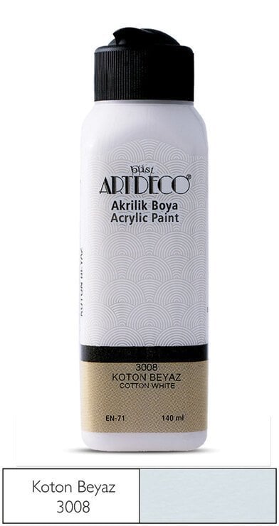Artdeco Akrilik Boya 140ml 3008 Koton Beyaz