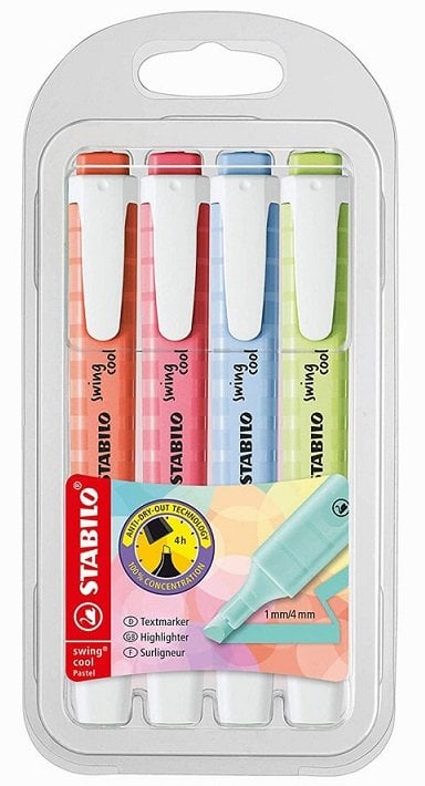 Stabilo Swing Cool Fosforlu İşaretleme Kalem Seti 4lü