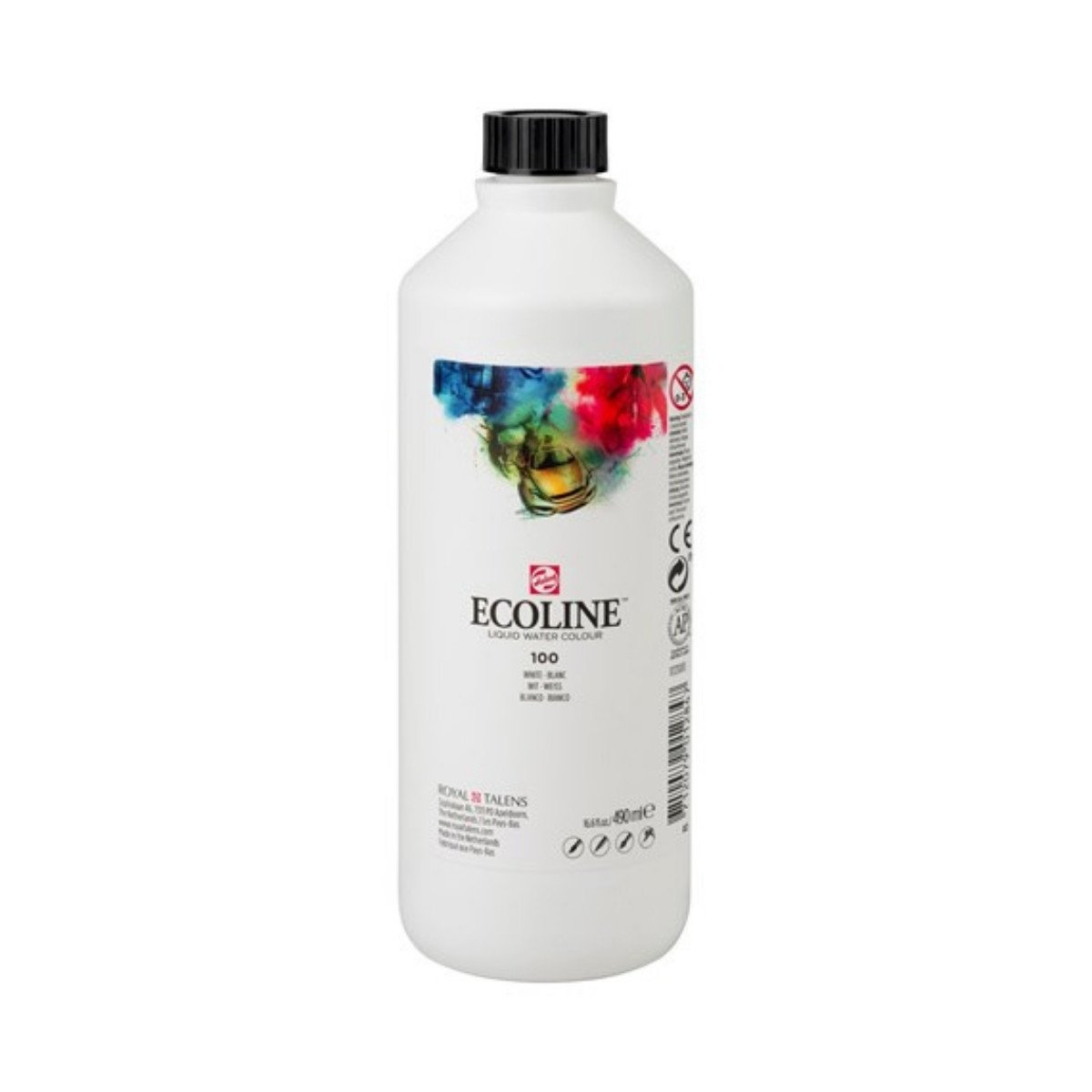 Talens Ecoline Sıvı Sulu Boya 490ml 100 White