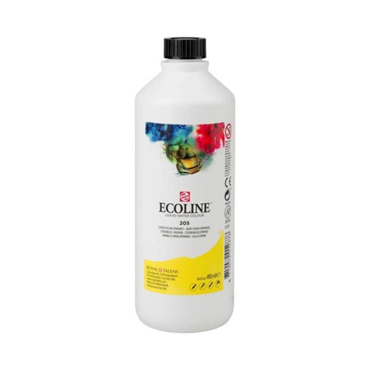 Talens Ecoline Sıvı Sulu Boya 490ml 205 Lemon Yellow