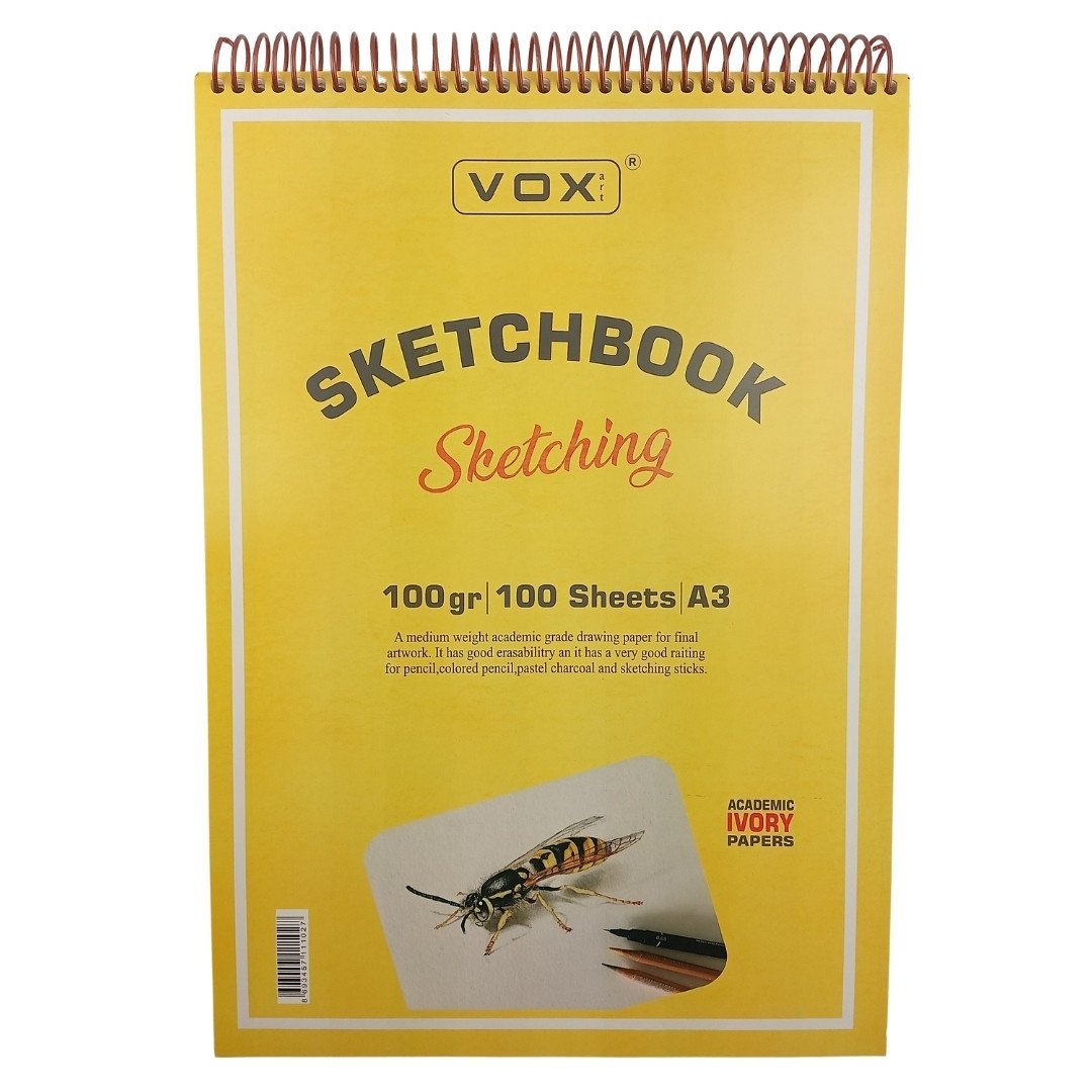 Vox Art Sketchbook Eskiz Defter A3 100gr 100yp İvory Krem