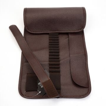 BBack Sanatsal Rulo Kalemlik Deri 36lı Koyu Kahverengi