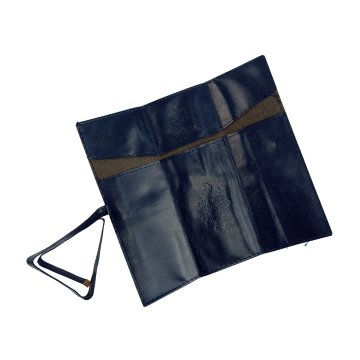 Twilight Suni Deri Rulo Kalemlik 4 Bölümlü 20x18,5cm - Lacivert