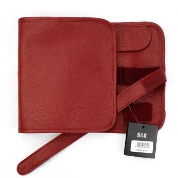 BBack Sanatsal Rulo Kalemlik Deri 36lı Kırmızı