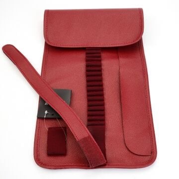 BBack Sanatsal Rulo Kalemlik Deri 36lı Kırmızı