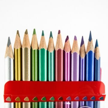 Faber-Castell 12li Tam Boy Üçgen Kuru Boya Kalemi Metalik