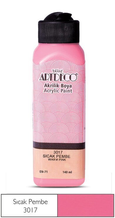 Artdeco Akrilik Boya 140ml 3017 Sıcak Pembe