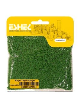Eshel Maket Koyu Yeşil Sünger 20gr