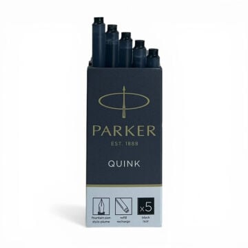 Parker Quink Dolmakalem Mürekkep Kartuşu Büyük 5li Siyah