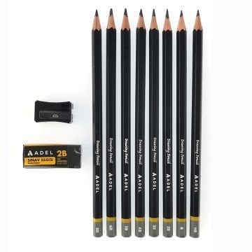 Adel Dereceli Çizim Kalem 10lu Set