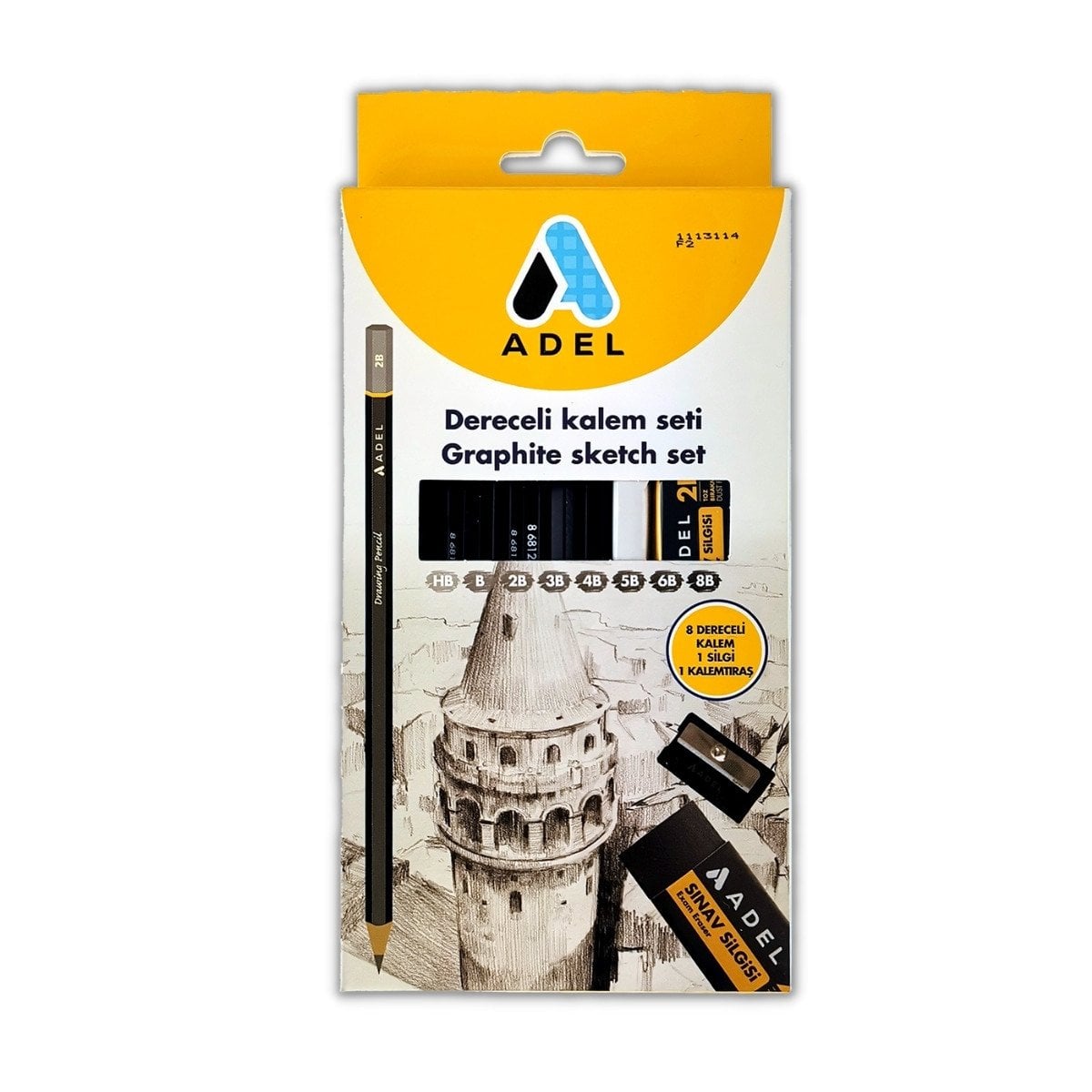 Adel Dereceli Çizim Kalem 10lu Set