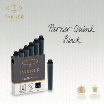 Parker Quink Dolmakalem Mürekkep Kartuşu Mini 5li Siyah
