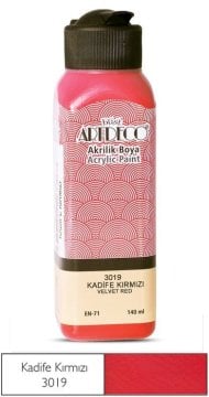 Artdeco Akrilik Boya 140ml 3019 Kadife Kırmızı