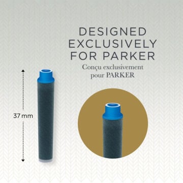 Parker Quink Washable Dolmakalem Mürekkep Kartuşu Mini 5li Mavi