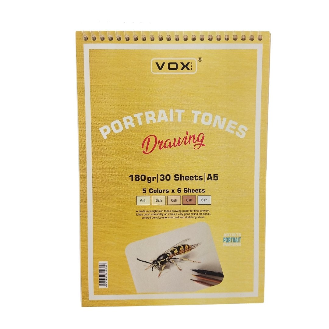 Vox Art Sketchbook Portrait Tones A5 180gr 30 Yaprak Renkli
