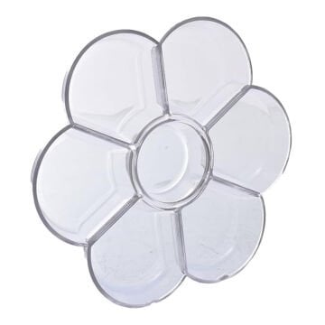 Art Elegant Şeffaf Palet Papatya 17cm 7 Gözlü