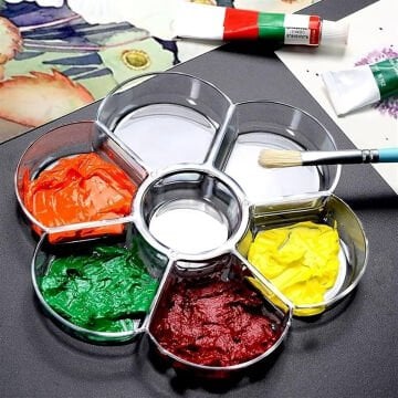 Art Elegant Şeffaf Palet Papatya 17cm 7 Gözlü