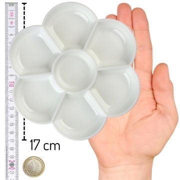 Rich Plastik Palet Papatya 17cm 7 Gözlü