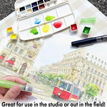 Zig Gansai Tambi Taş Sulu Boya Seti 14 Renk Cep Tipi