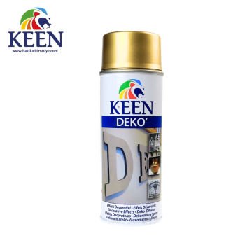 Keen Akrilik Sprey Boya 400ml Deko Metallic Gold