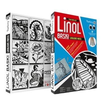 Kumtoys Tam Bir Set Linol Baskı 22x32cm 2.5mm LB-08 Kuşlar