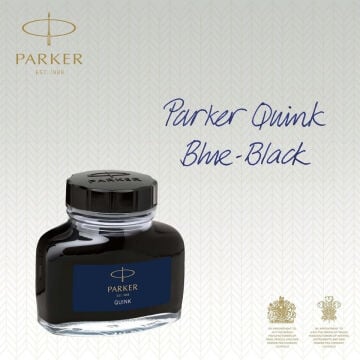 Parker Quink Dolmakalem Mürekkep Şişesi 57ml Mavi-Siyah