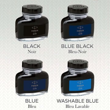 Parker Quink Dolmakalem Mürekkep Şişesi 57ml Mavi-Siyah