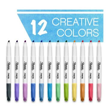 Sharpie Snote Fosforlu Kalem 12li Set Kesik Uç