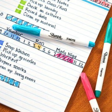 Sharpie Snote Fosforlu Kalem 12li Set Kesik Uç