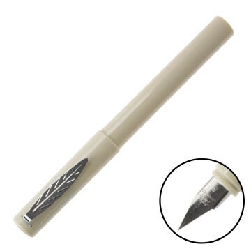 Jinhao Dolma Kalem Yaprak Klipsli Fine Mat Beyaz