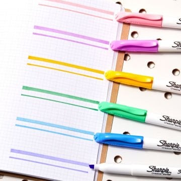 Sharpie Snote Fosforlu Kalem 20li Set Kesik Uç