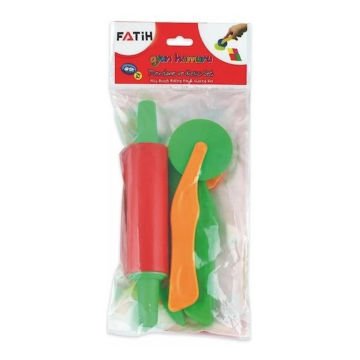 Fatih Rolling Pin & Cutting Set Oyun Hamuru Kalıbı Merdane Ve Kesici Seti