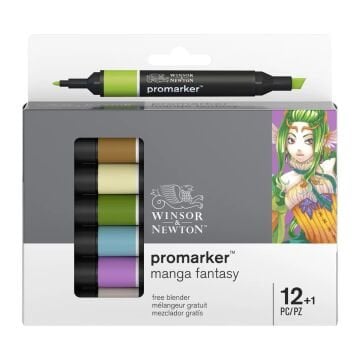 Winsor Newton Promarker 12+1 Set Manga Fantasy