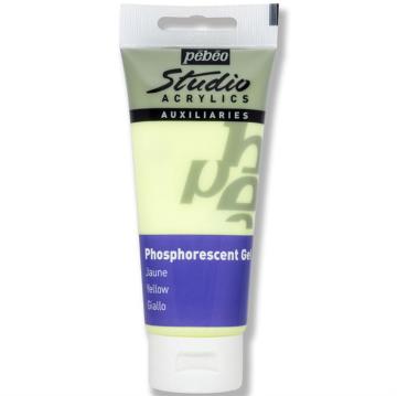 Pebeo Studio Akrilik Boya 100ml 832-116 Phosphorescent Gel Yellow