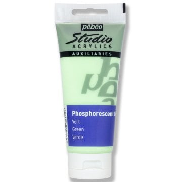 Pebeo Studio Akrilik Boya 100ml 112 Phosphorescent Gel Green