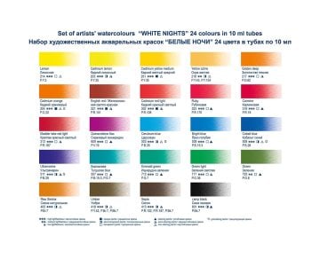 St. Petersburg White Nights 10ml x 24lü Tüp Sulu Boya