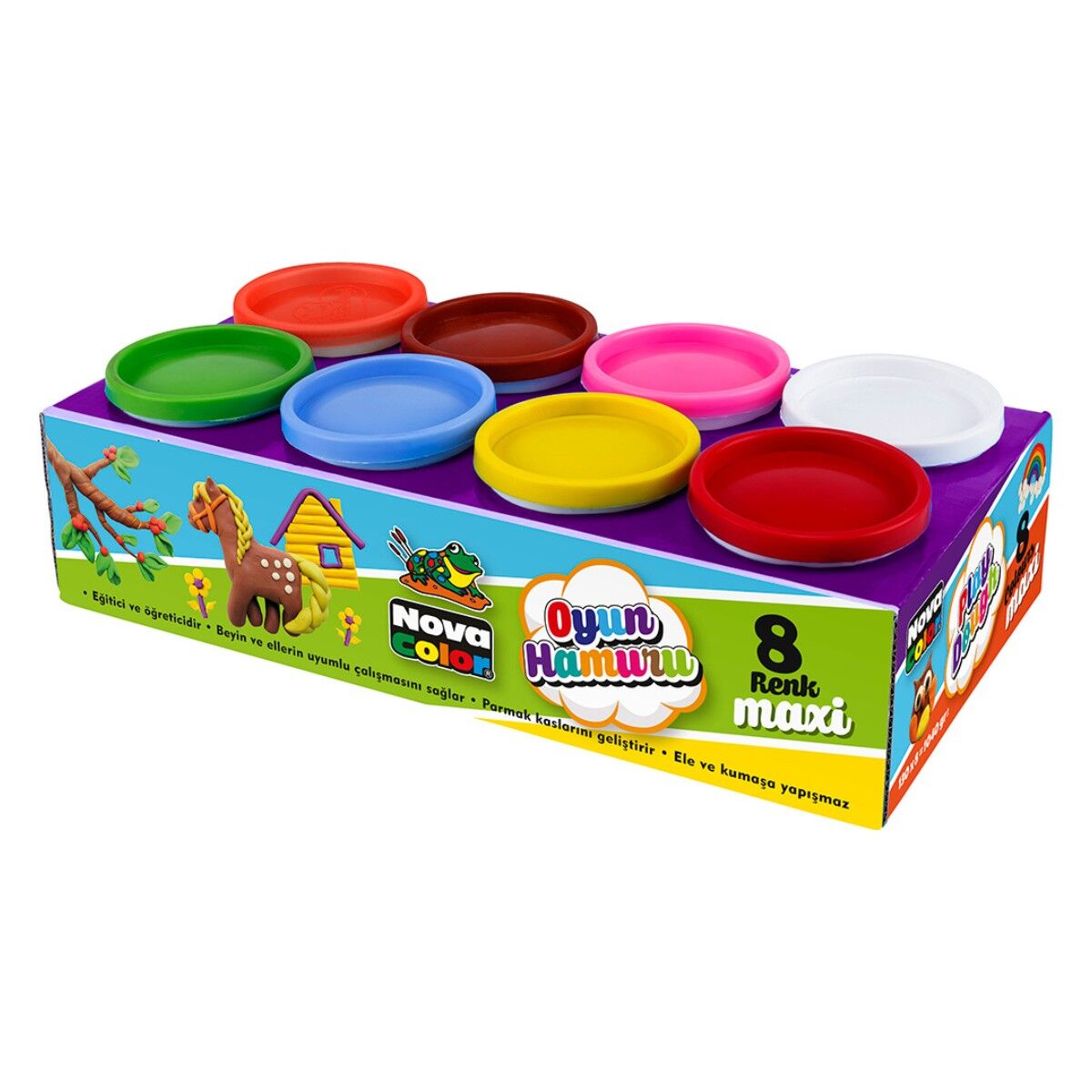 Nova Color Oyun Hamuru 8 Renk x 100gr