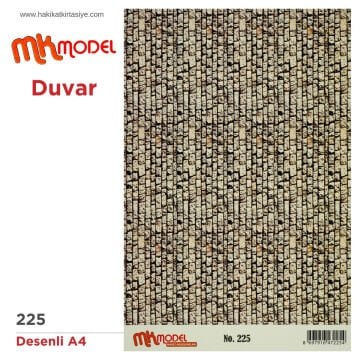 MK Model Desenli A4 No: 225 Duvar