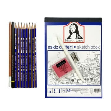 Art Elegant Eskiz Çizim Başlangıç Seti 15 Parça