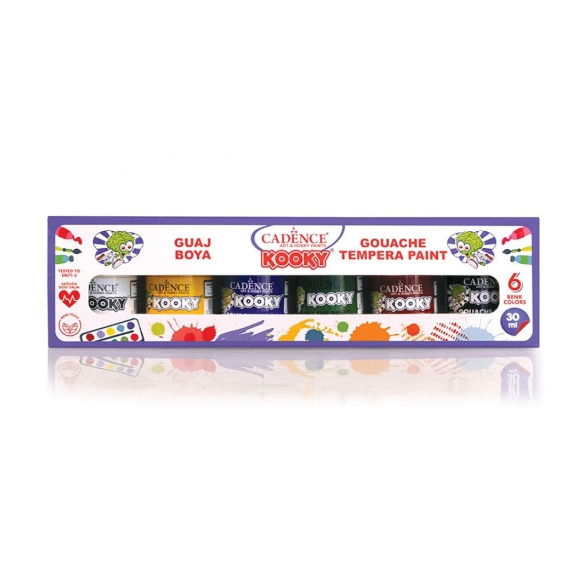Cadence Kooky Guaj Boya (Tempera) Seti 6x30ml