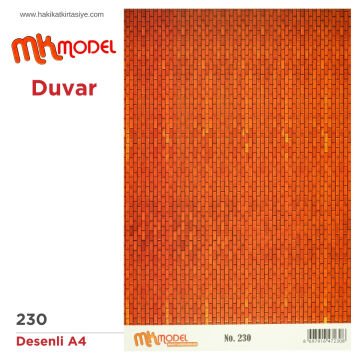 MK Model Desenli A4 No: 230 Duvar