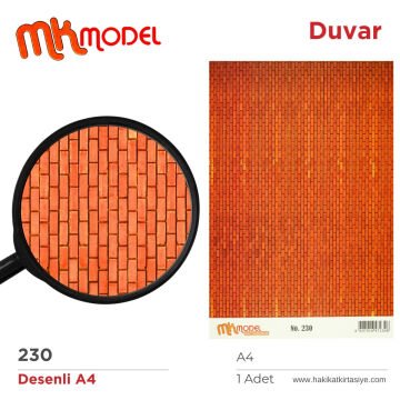 MK Model Desenli A4 No: 230 Duvar