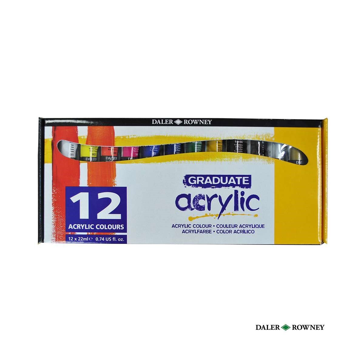 Daler Rowney Graduate Akrilik Boya 12 Renk X 22ml